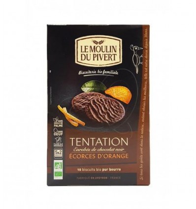 Tentation Biscotti Biologici all'Arancia e Cioccolato Fondente- 130g - Le Moulin du Pivert Composta di prugne