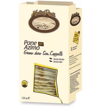 Pane Azzimo grano duro Cappelli Biologico - 125g - Mulini Reali